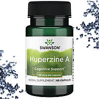 Для мозга Гиперзин А Swanson Huperzine A 50 мкг, 60 капсул