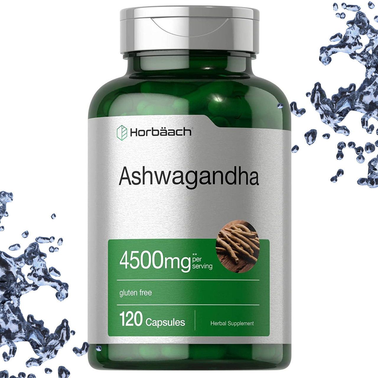 Ашваганда Horbaach Ashwagandha 4500 мг на порцию 120 капсул - фото 1 - id-p1836968170