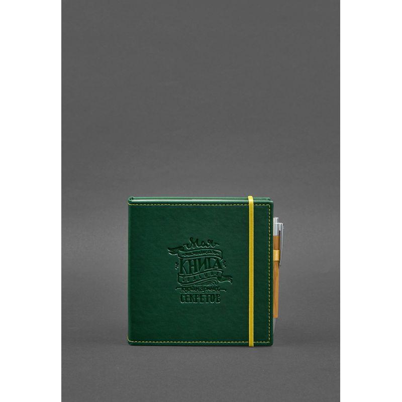 Лялька-бук для запису рецептів Книга кулінарних секретів у зеленій обкладинці