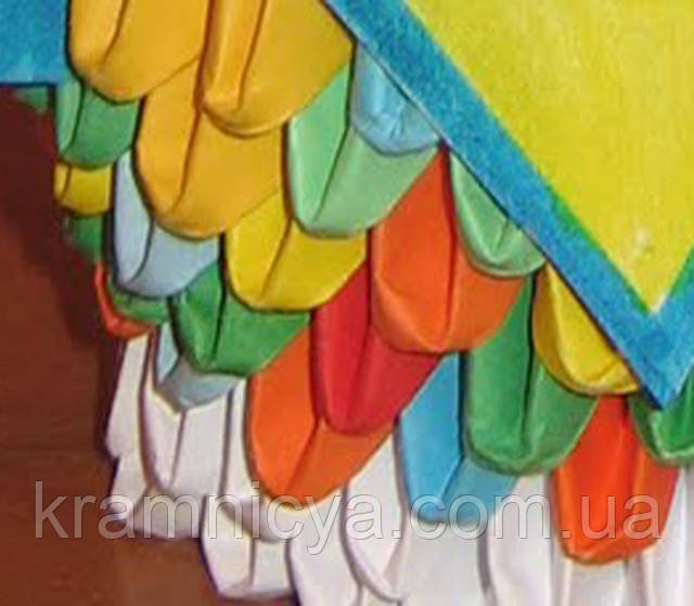 Модульное оригами Бабочка (красно-желтая) - фото 5 - id-p312421624