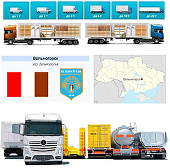 Вантажоперевезення  із Вільногірська в Вільногірськ