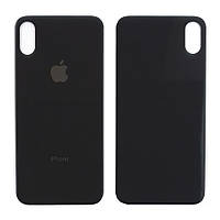 Задняя крышка Apple iPhone X черная оригинал Китай с большим отверстием