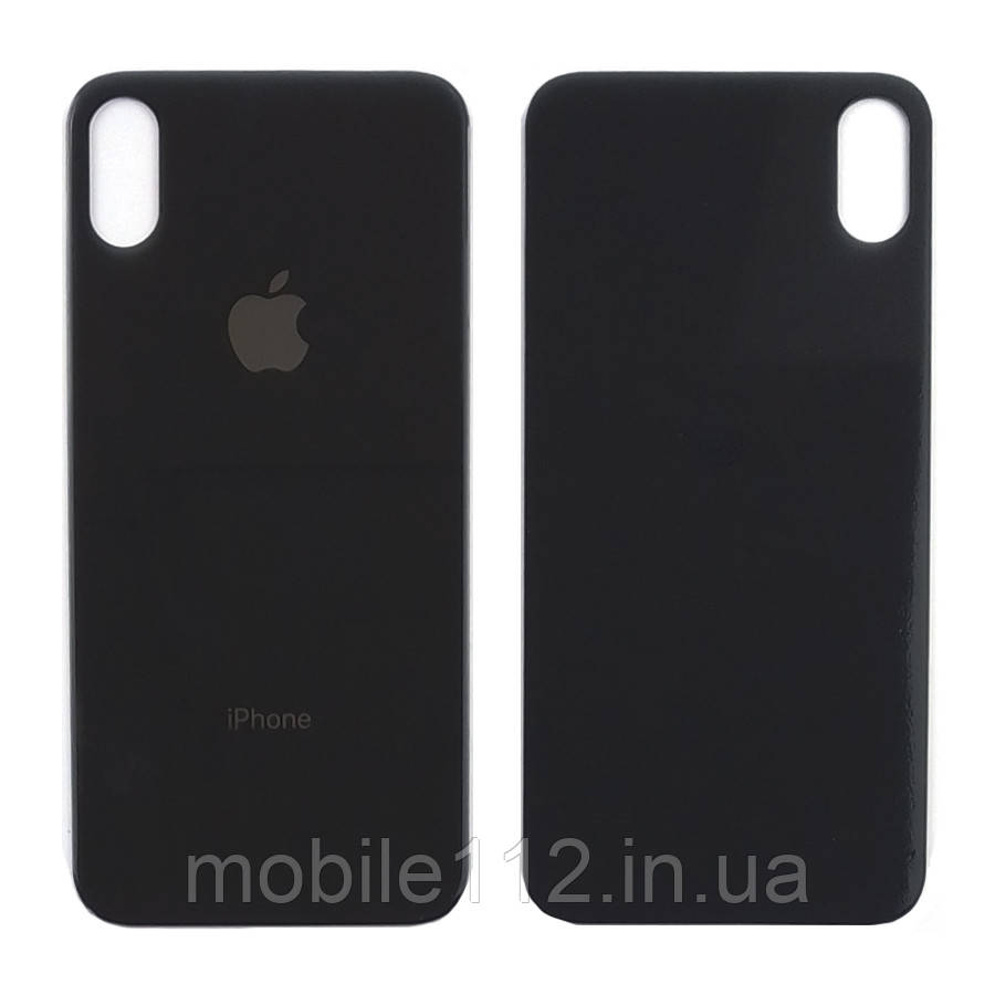 Задня кришка Apple iPhone X чорна оригінал Китай з великим отвором