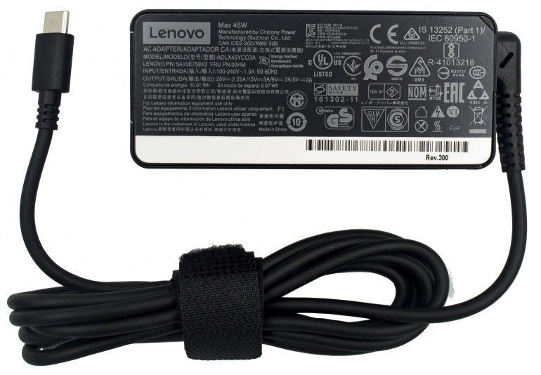 Блок живлення Lenovo (20V 2.25A, 15 V 3 A 45 W) Type-C original "Б/В"