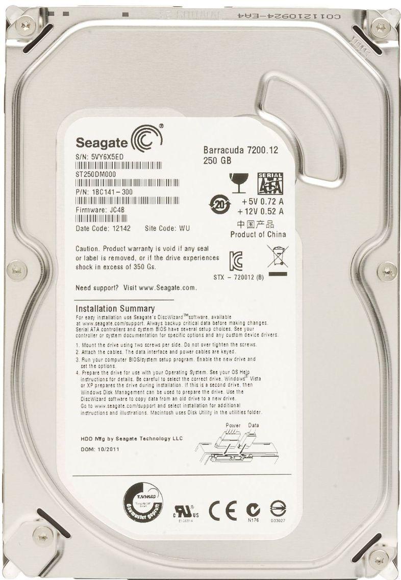 Жесткий диск 3.5 Seagate 250Gb ST250DM000 "Б/У"