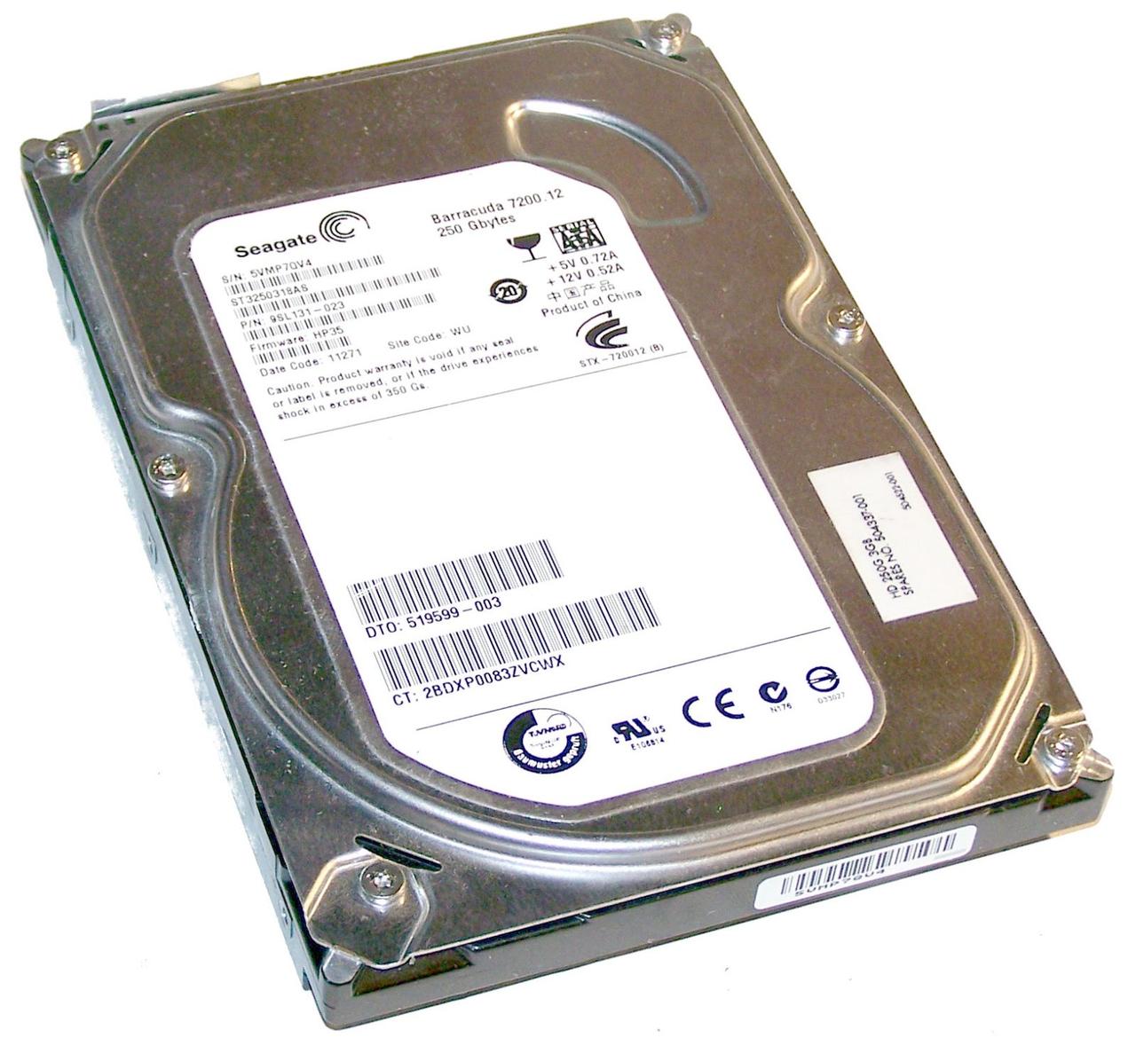 Жорсткий диск 3.5 Seagate 250Gb ST3250318AS "Б/У"