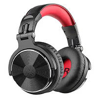 Навушники дротові OneOdio Studio Pro 10, складні, мікрофон, чорно-червоні