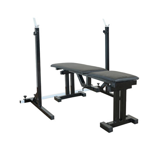 Купить Комплект: скамья регулируемая со стойками, штанга + гантели | 56 ...