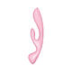 Двосторонній вібратор-кролик Satisfyer Triple Oh Pink, 3 мотори, руків’я-масажер  18+, фото 3