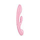 Двосторонній вібратор-кролик Satisfyer Triple Oh Pink, 3 мотори, руків’я-масажер  18+, фото 6