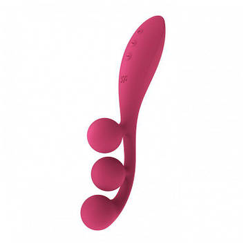 Універсальний вібратор Satisfyer Tri Ball 1, 3 мотори, гнеться Bomba💣