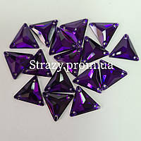 Стрази пришивні Трикутник 16 мм. Purple Velvet преміум