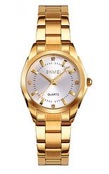 Жіночий наручний годинник Skmei 1620 Gold Steel