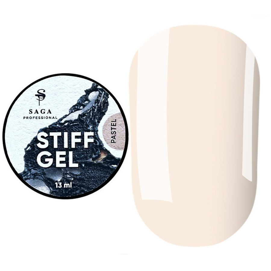 Гель желе для нарощування SAGA Jelly STIFF gel PASTEL №02, 13мл, фото 1