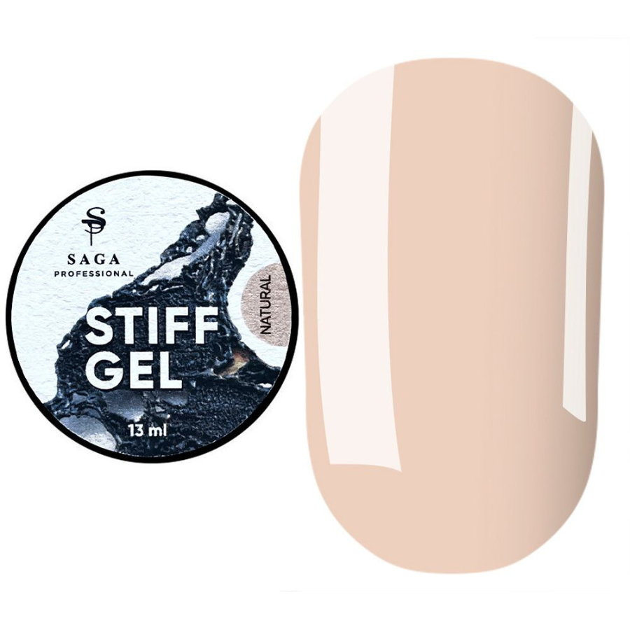 Гель желе для нарощування SAGA Jelly STIFF gel NATURAL №04, 13мл, фото 1