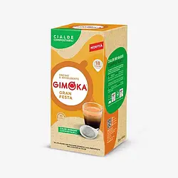 Кофе в чалдах Gimoka Gran Festa Delicato 18шт Италия Джимока мягкое кофе в чалдах