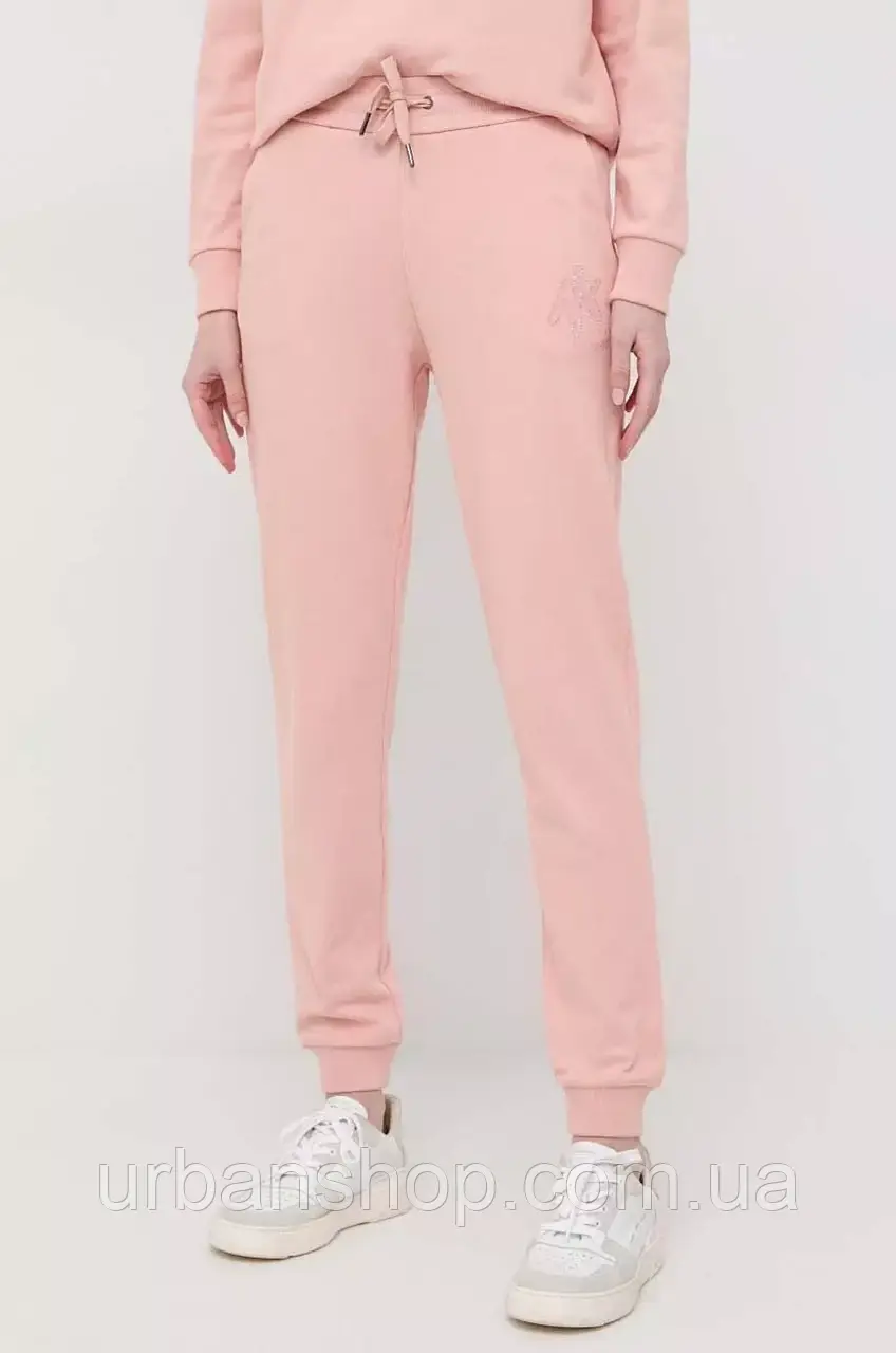 Спортивні штани Armani Exchange колір рожевий однотонні, XS, S, M, L