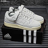 Чоловічі кросівки Adidas Forum low Gray, фото 7