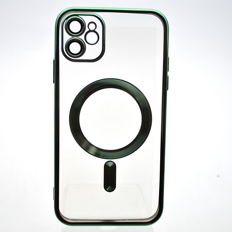 Чохол накладка з MagSafe Stylish Case для Apple iPhone 11 Dark Green, фото 1