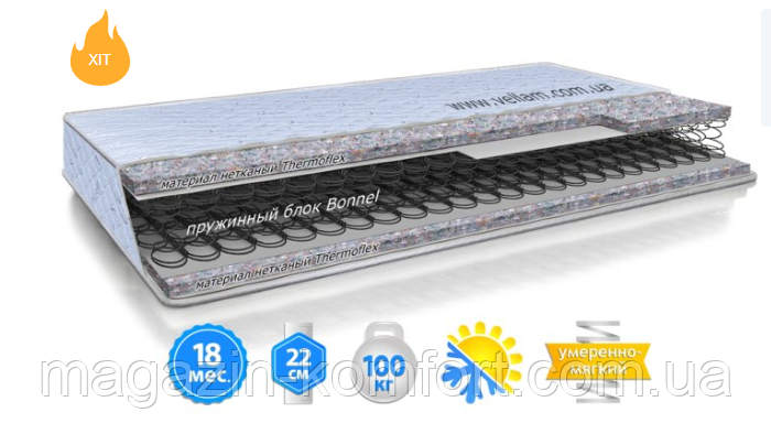 Матрац пружинний Тренд Велам, фото 1