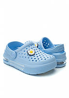 Детские кроксы сабо для девочки Dago Style 331 голубые