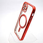 Чохол накладка з MagSafe Stylish Case для Apple iPhone 12 Pro Rose Red, фото 3