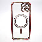 Чохол накладка з MagSafe Stylish Case для Apple iPhone 12 Pro Rose Red, фото 4