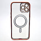 Чохол накладка з MagSafe Stylish Case для Apple iPhone 12 Pro Max Rose Red, фото 4