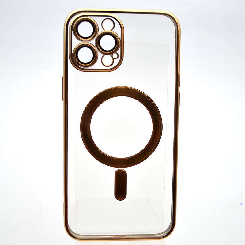 Чохол накладка з MagSafe Stylish Case для Apple iPhone 12 Pro Max Gold, фото 1