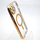 Чохол накладка з MagSafe Stylish Case для Apple iPhone 12 Pro Max Gold, фото 2