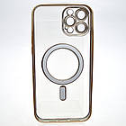 Чохол накладка з MagSafe Stylish Case для Apple iPhone 12 Pro Max Gold, фото 5