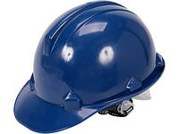 Каска для захисту голови VOREL синя з матеріалу HDPE VR-74175