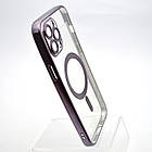 Чохол накладка з MagSafe Stylish Case для Apple iPhone 12 Pro Max Dark Purple, фото 2