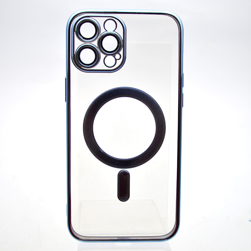 Чохол накладка з MagSafe Stylish Case для Apple iPhone 12 Pro Max Light Blue, фото 1