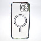 Чохол накладка з MagSafe Stylish Case для Apple iPhone 12 Pro Max Light Blue, фото 5