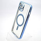 Чохол накладка з MagSafe Stylish Case для Apple iPhone 12 Pro Max Light Blue, фото 3