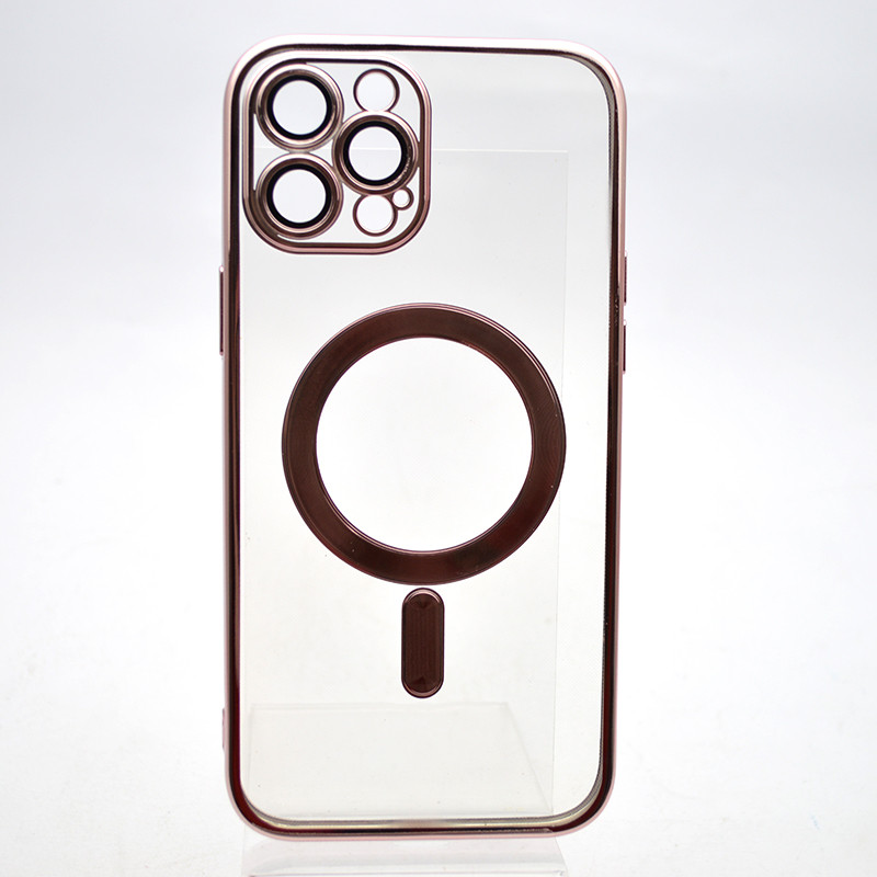 Чохол накладка з MagSafe Stylish Case для Apple iPhone 12 Pro Max Rose Gold, фото 1