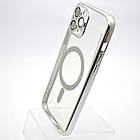 Чохол накладка з MagSafe Stylish Case для Apple iPhone 12 Pro Max Silver, фото 3