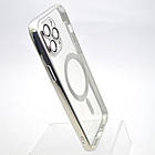 Чохол накладка з MagSafe Stylish Case для Apple iPhone 12 Pro Max Silver, фото 2