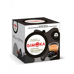 Кава в капсулах Dolce Gusto Gimoka Vellutato 16 шт Італія Джимока Дольче Густо арабіка