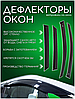 Дефлектори бічних вікон Renault Laguna III седан 2007-2015 (скотч) ACRYL-AUTO (скотч) вітровики на двері, фото 3