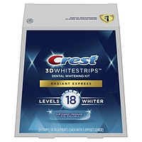 Отбеливающие полоски для зубов Crest 3D Whitestrips Radiant Express Kit 14пар (28шт)