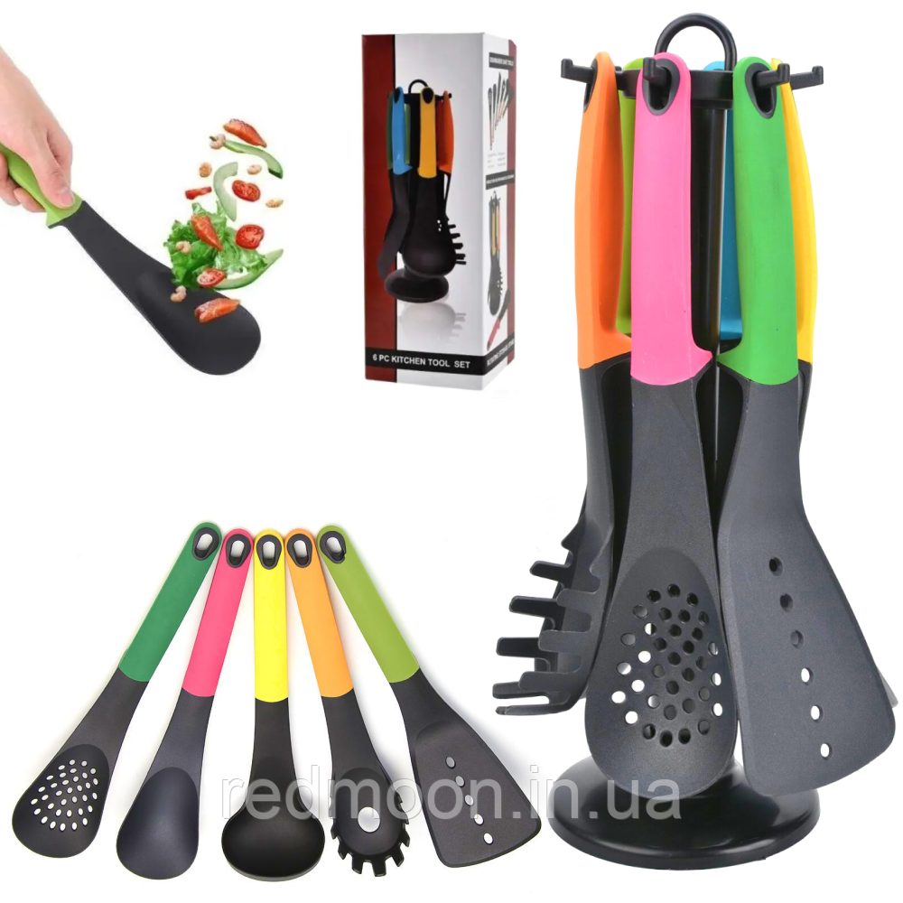 Набір кухонного приладдя Kitchen Cutlery Sets 6 предметів / Кухонні прилади для готування