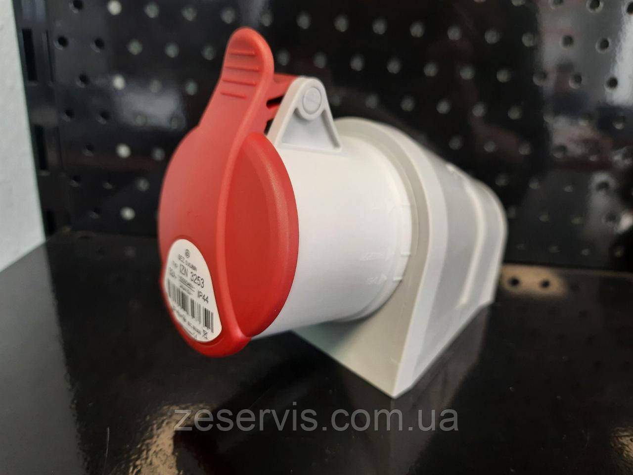 Розетка настінна 3P+N, 32A, 415В, IP44, SEZ, фото 1