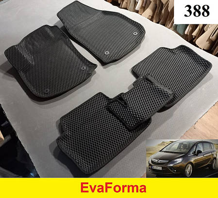3D килимки EvaForma на Opel Zafira B '05-11, 3D килимки EVA, фото 1