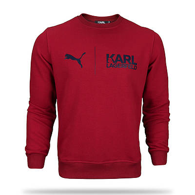 Світшот чоловічий бордо KARL LAGERFELD - PUMA BOR L(Р) 21-518-001 S