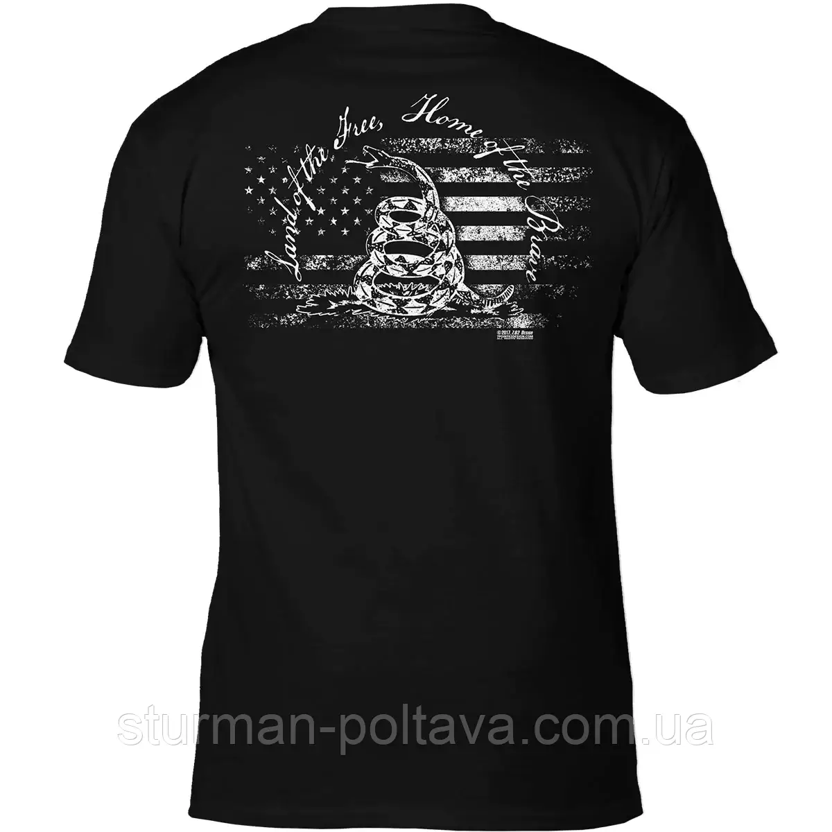 Футболка 7.62 Design гремуча змія — не наступай на мене Men's T-Shirt Black розм -S