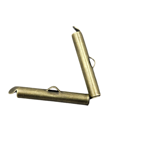 Затискач-кінцівка Finding Циліндр слайдер 3.2 мм Антична бронза 25 мм x 6 мм