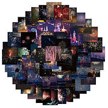 Набір вінілових наклейок стикерів Салюти Феєрверки Стикербомбінг на авто ноутбук стіну 60 шт., фото 4