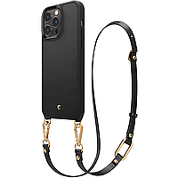 Кожанный чехол-накладка Spigen CYRILL Classic Charm Case with MagSafe for iPhone 14 Pro Max (ACS04882)